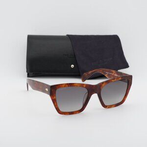 Rag & Bone RNB1046/G/S 09N4 WJ Square Sunglasses - Havana/Grey Polarized